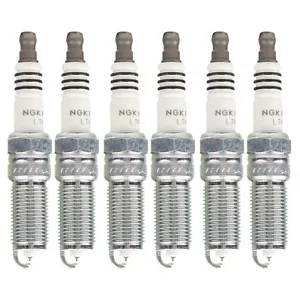 NGK Ruthenium HX Spark Plug Set (6 Pieces) LTR6BHX For Edge Explorer F-150 V6 - Picture 1 of 1
