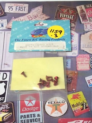 GS Racing GSCTS1308BG Aluminum FH S/T Screws {M3x08} NewInPack USA Shipped - Image 1 of 2