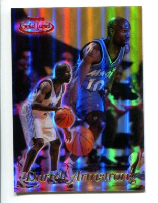 1999 Topps Gold Label #46 Darrell Armstrong SP Red Refractor Jersey # 10/100 - Image 1 of 2
