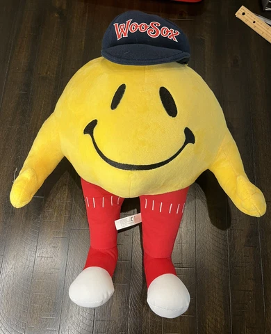WooSox Smiley Stuffed Mascot-Worcester Red Sox Cover