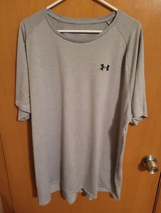 Under Armour Men's Short Sleeve T-Shirt "The Tech Tee" Gray Size 3XLT 3XL Tall - Picture 1 of 6