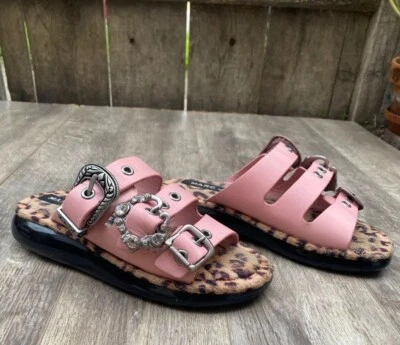 Marc Jacobs Emerson Pink 🍑Sport Sandals Slide Buckles Mules Flip Flop Sz 8 $350 - Image 1 of 4