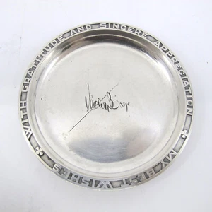 Plato/posavasos GEORG JENSEN de plata esterlina VICTOR BORGE COMISIÓN ESPECIAL - Imagen 1 de 10