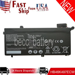 New HB46K497ECW Battery for Huawei MateBook D 2018 PL-W19 MRC-W50 W60 - Picture 1 of 2