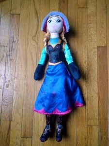 Disney Frozen Anna Large Tall 24 Inch Cloth Doll Plush Jay Franco- No Cape - Picture 1 of 5