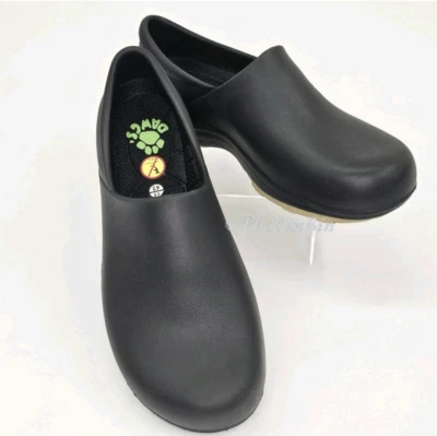 Zapato zueco de trabajo Dawgs para mujer talla 11 (43EU) negro tostado ligero antideslizante usado en excelente estado Foto 1 de 4