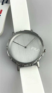 Fila Watch 38-173 White Quartz Silicone Unisex 42Mm New Working - Picture 1 of 3