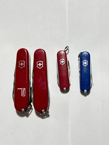 Lot of 4 Victorinox Swiss Army Knives - Rally - Classic - Tinker - Spartan . - Picture 1 of 9