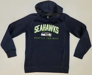 SEATTLE SEAHAWKS FOOTBALL NFL TEAM APPAREL KAPUZENSWEATSHIRT HOODIE GR. XL NAVY - Bild 1 von 3