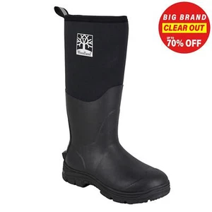 Woodland Fergus Unisex Mens Terrian Walking Outdoor Wellies Muck Boot Black - Picture 1 of 2