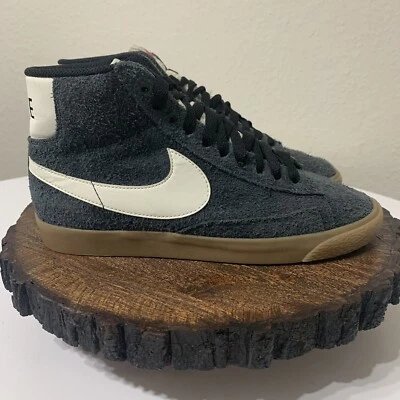 Nike Blazer Mujer 6.5 Gamuza Media Negro Amarillo Goma Vela 518171-017 Zapato Tenis  Foto 1 de 4