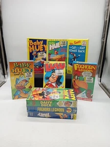 Lot of 9 Classic Cartoon VHS Daffy Duck, Dr. Seuss, Foghorn Leghorn, LuLu, Huey - Picture 1 of 24