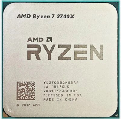 AMD Ryzen 7 2700X R7-2700X 3.7GHz 8Core 16Thr 105W Socket AM4 CPU Processors - Image 1 of 3