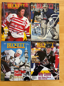 4 Beckett Hockey Magazines 1991 - 1997