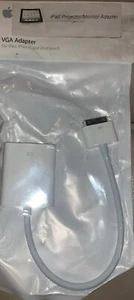 Apple OEM 30-pin to VGA Adapter for iOS iPad iPhone iPod Monitor MC552ZM/B A1368 - Picture 1 of 5