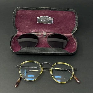 Vintage Oliver Peoples MP-2 MBK 383 Eyeglasses Frames Tortoise & Metal Japan - Picture 1 of 24