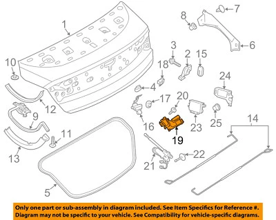 Lincoln FORD OEM 13-16 MKZ maletero tapa bloqueo golpeador DP5Z54404A42A Foto 1 de 2