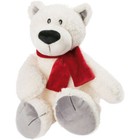 Plüsch Eisbär roter Schal 50cm XL Stofftier Plüschtier Original NICI Teddybär
