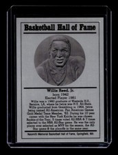 WILLIS REED 1986-99 BASKETBALL HALL OF FAME METALLIC HOF