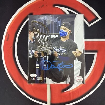 Dave Robert’s Autographed Los Angeles Dodgers 8x10 Photo JSA - Image 1 of 4