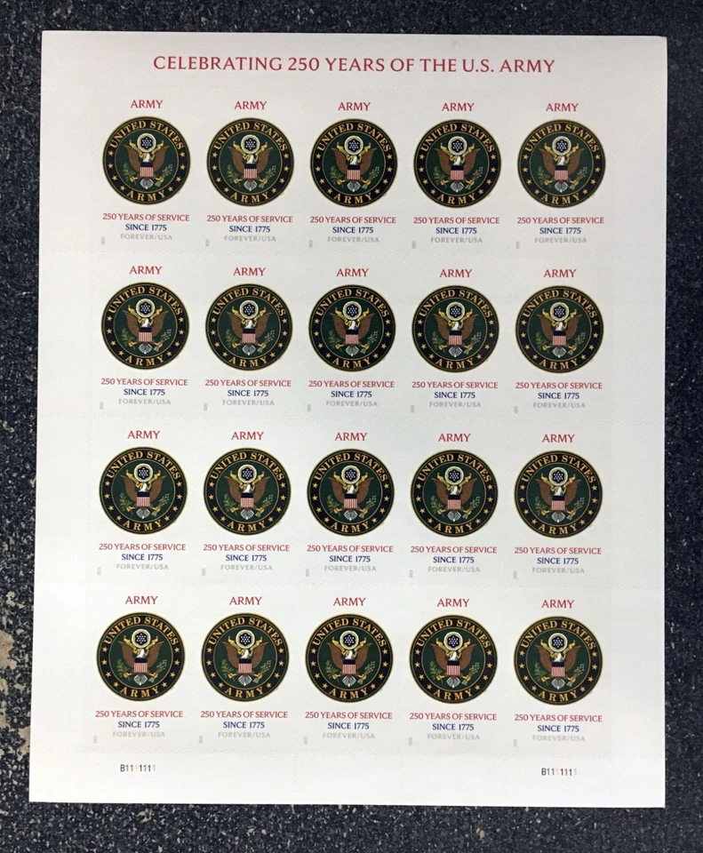 2025USA Forever Army - Sheet of 20 mint - Image 1 of 1