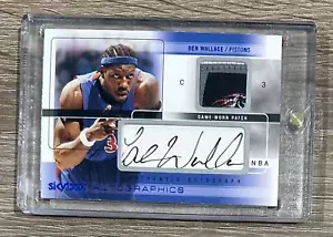 2004-05 SkyBox Autographics #AG-BW Ben Wallace Patch AUTO #/75 BEAUTY! - Picture 1 of 2