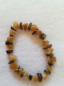 Edelstein Armband Jade, Tigerauge - Bild 1 von 7
