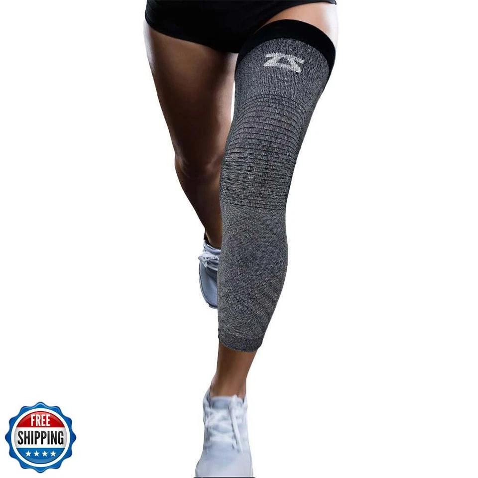 Manga de compresión de pierna completa Zensah - Soporte largo de longitud completa para muslo, rodilla Foto 1 de 4