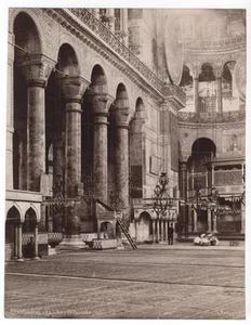 1870s Photo Hagia Sophia, Mosque, Church, Istanbul, Constantinople, G. Berggren - Picture 1 of 2