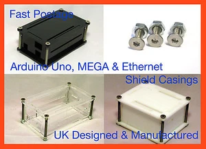 Arduino Gehäuse Etui Box - UNO MEGA R3 Ethernet Shield - klare Farbe - Bild 1 von 1