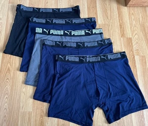 Puma Sport Luxe Performance Boxershorts (schwarz & blau) 5er Pack EXTRA LARGE (A3) - Bild 1 von 4