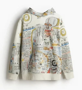 WHO DECIDE LA GUERRA x H&M x JEAN-MICHEL BASQUIAT Sudadera con Capucha Ev Bravado WDW - Imagen 1 de 2