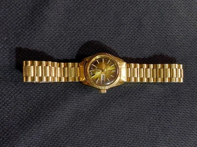 Reloj pulsera Rado chapado en oro señora vintage cuerda manual Foto 1 de 3