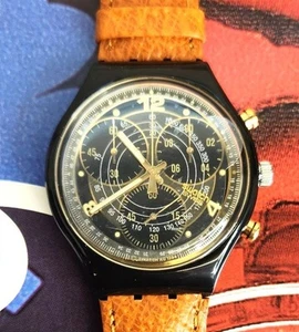 Swatch watch COUNT SCB113 1995 Chronograph New old stock - Picture 1 of 7