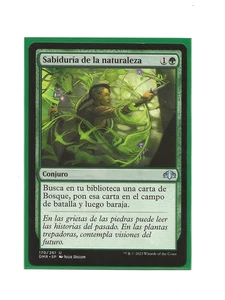 NATURE'S LORE Magic Spanish Dominaria Remastered MTG Sabiduria Naturaleza NM - Bild 1 von 1