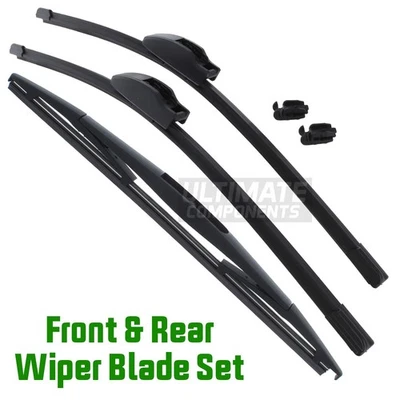 Juego de limpiaparabrisas delantero y trasero para Nissan Cube Z12 2009-2011 ajuste exacto Foto 1 de 4