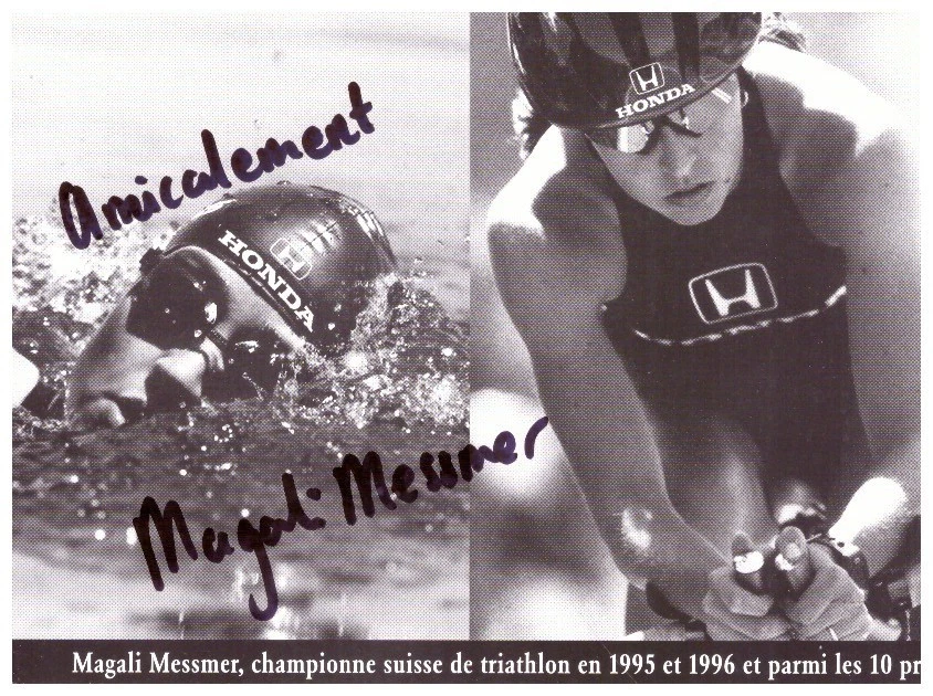 Magali Messmer (CH) Triathlon (3.OS 2002) Autogrammkarte (11.25) - Bild 1 von 1