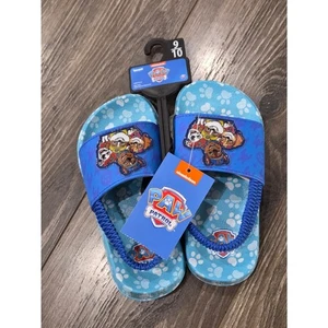 Paw Patrol Pantoletten Sandalen Kinder Größe 9/10 Blau Nickelodeon Neu - Bild 1 von 4