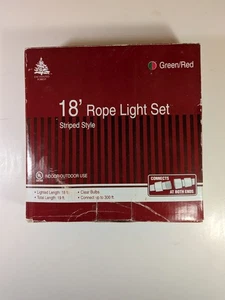 Enchanted Forest 18' Holidays Rope Light Set Red And Green - Picture 1 of 2