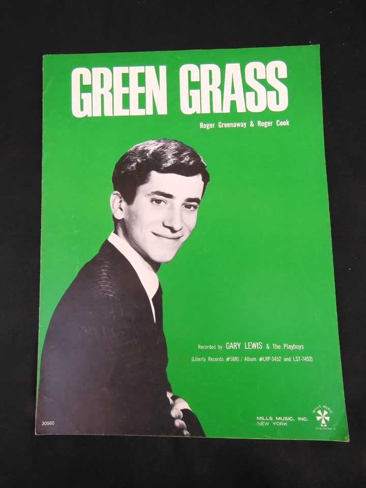 Green Grass 1966 GARY LEWIS & The Playboys Liberty Records Sheet Music - Image 1 of 1