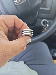 Vintage Estate Sterling Silver Modernist Ring 10.0g Silpada - Picture 1 of 9