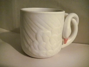 FITZ & FLOYD SWANS EMBRACING VERSCHLUNGEN TRINKBECHER BECHER KAFFEE TEE KERAMIK 1983 - Bild 1 von 14