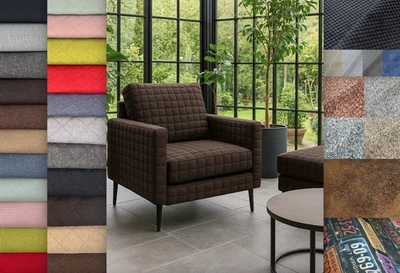 5m Polsterstoff Bezugsstoff Möbelstoff Glatt oder gesteppt 5x5 Möbelbezugsstoff - Bild 1 von 4