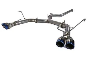 ETS Extreme Catback Exhaust System w/ Blue Tips fits 2015-2021 Subaru WRX / STI - Foto 1 di 6