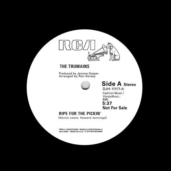 THE TRUMAINS '' RIPE FOR THE PICKIN' " NEW 12 DANCE DISCO SOUL  ** RE-ISSUE ** - Image 1 of 1
