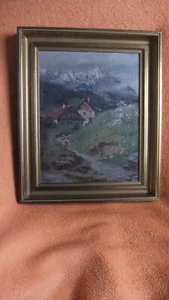 Landschaft im Vorgebirge -Gemälte v. Hugo Pfister -stammt aus der Rhön 1876-1968 - Bild 1 von 6