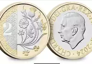 2024 £2 NATION FLOWERS Münze Stempelglanz BUNC HERVORRAGEND VAKUUMVERSIEGELT. - Bild 1 von 16