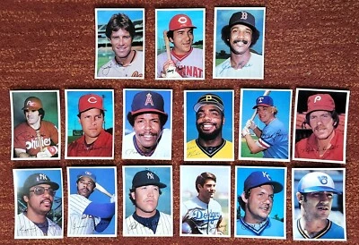 Set of 1981 Topps Super 5x7--Rose, Palmer, Carew, Brett+++15 card set--Qty avail - Image 1 of 4