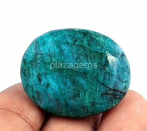 Green Emerald Natural Certified 100 Ct Colombia Oval Cut Loose Gemstone 4OUH - Picture 1 of 5