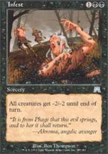 MTG magic cards 4x x4 Light Play, English Infest Onslaught